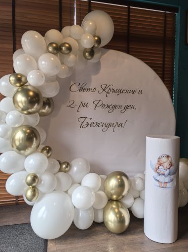 Украса за кръщение/кръщене с ангелче/ангелска тематика