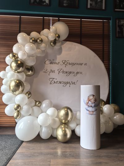 Украса за кръщение/кръщене с ангелче/ангелска тематика