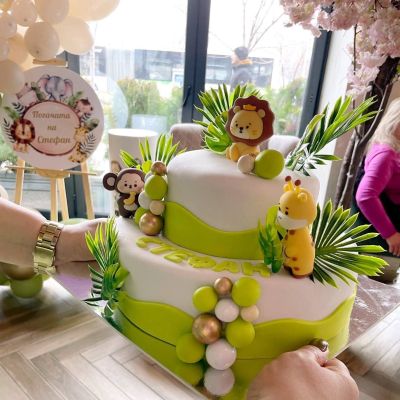 Украса на тема Сафари/ Джунгла с балони