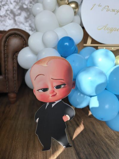 Украса за рожден ден, погача или кръщене Бебе Бос /Baby Boss/