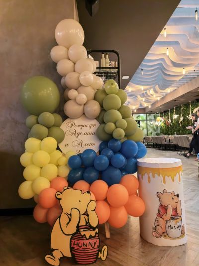 Украса за рожден ден, погача или кръщене Мечо Пух